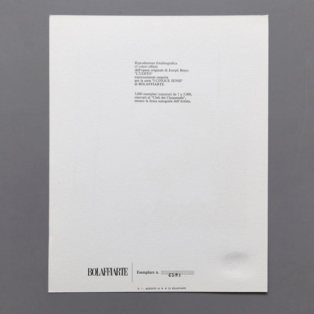 This stamped rotogravure reproduction is part of a series by Bolaffiarte. It is one of 5000, making it a limited edition....