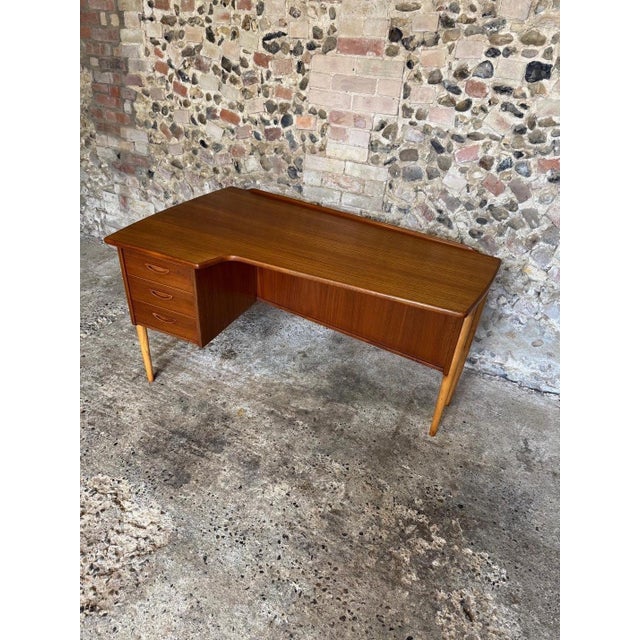 Mid-Century Modern Vintage Teak Boomerang Desk by Göran Strand, 1960s For Sale - Image 3 of 18