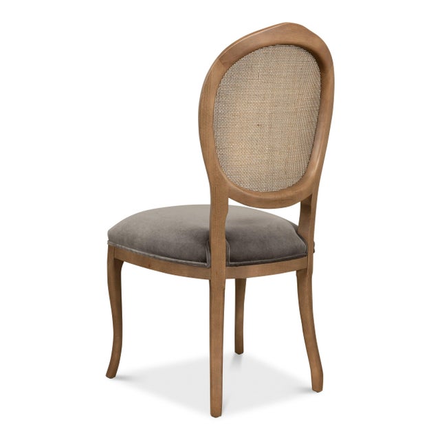 2020s Louis XV Cane Back Dining Chairs in Driftwood, Sets of 2 For Sale - Image 5 of 11