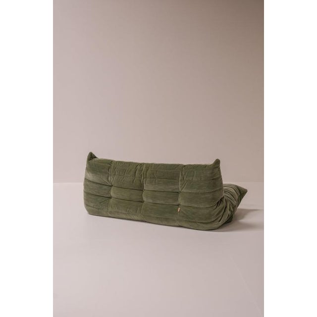 Vintage Togo three-seater sofa designed by Michel Ducaroy for Ligne Roset, France, circa 1970s. Originally designed in...