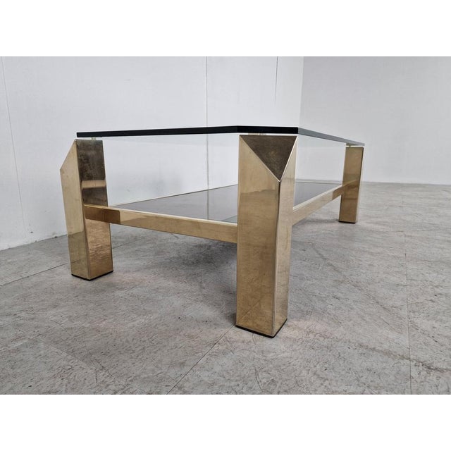 Vintage Golden Coffee Table, 1970s For Sale - Image 10 of 12