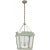 Julie Neill for Visual Comfort Signature Caddo Medium Lantern in Celadon & Gild with Clear Glass For Sale