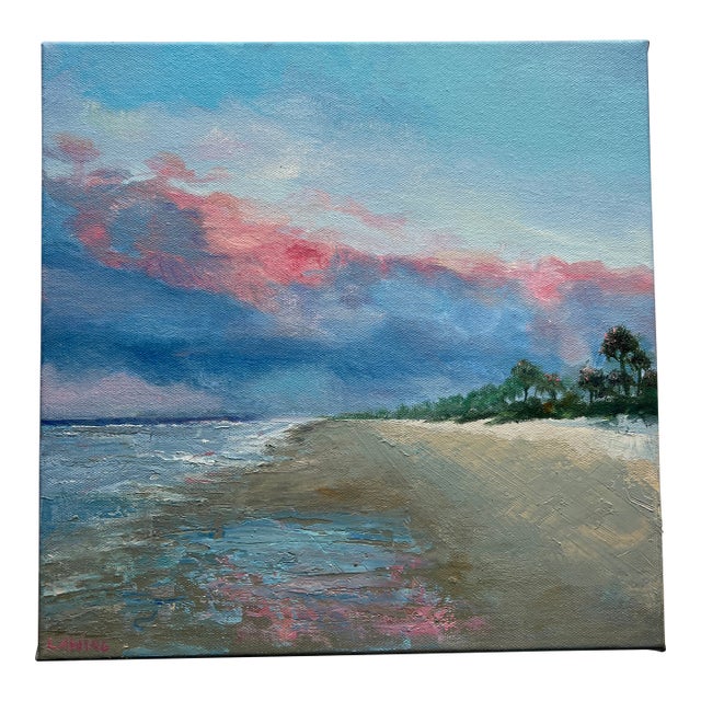 Golden Isles Gloaming, Original Oil Painting by Julia Lawing For Sale