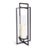 Contemporary Exton Black Iron & Glass Geometric Lantern Large For Sale - Image 3 of 3