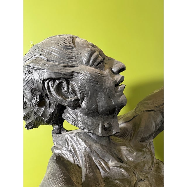 Giant Nude Male Figure Sculpture by Artist Cindy Jackson For Sale - Image 10 of 12