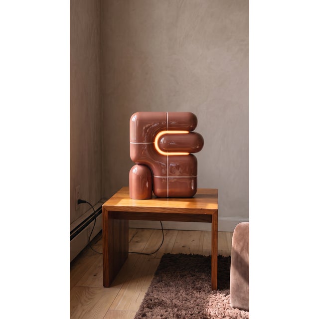 Maroon U 021 Ambient Lamp by Rollo Studio For Sale - Image 8 of 11