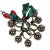 Vintage Chrome Jingle Bell Napkin Rings, Set of 8 For Sale