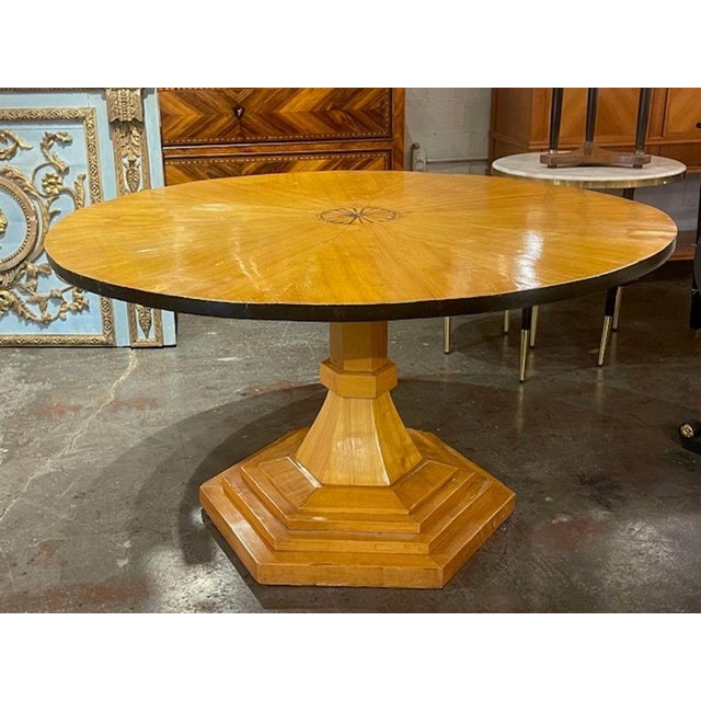 19th C. German Biedermeier Fruitwood Center Table For Sale In Dallas - Image 6 of 7
