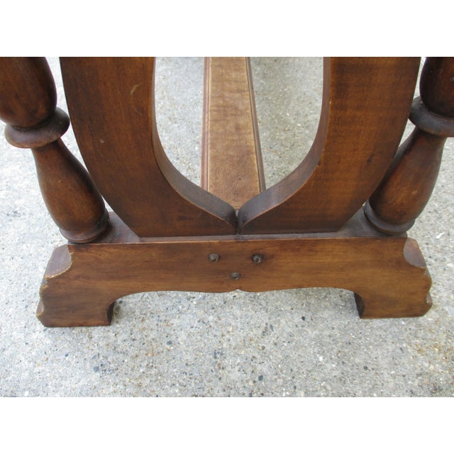 Wood Antique Piano or Organ Music Bench Stand For Sale - Image 7 of 10