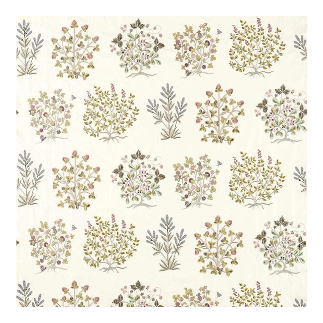 Sanderson Thyme Walk Fabric in Damson/Quince - a sample For Sale