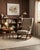 A magnificent and exceptionally rare fully refurbished vintage "Rumba" style wingback rocking chair (echoing iconic...