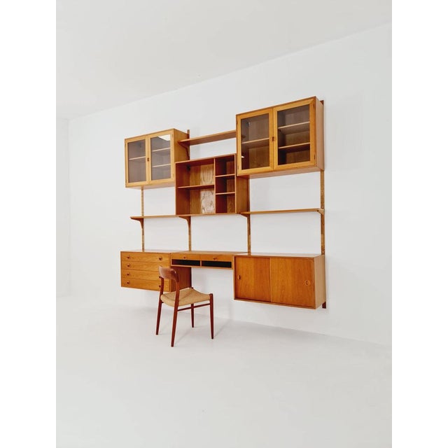 Danish Modern Modular Oak Shelving System by Hansen & Guldborg Mobler, Denmark, 1960s For Sale - Image 11 of 11