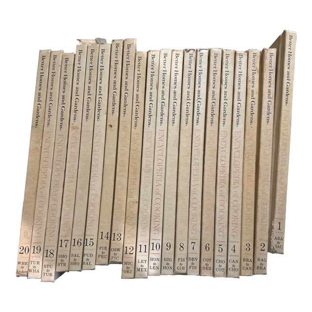 Vintage 1973 Better Homes and Gardens Encyclopedia of Cooking Complete Set 1-20. For Sale