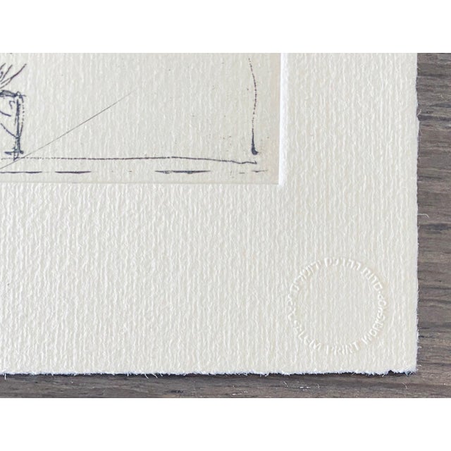 Asaf Ben Tzvi, Israeli Abstract Modernist Etching - Alive And Alien In Jerusalem For Sale - Image 4 of 9