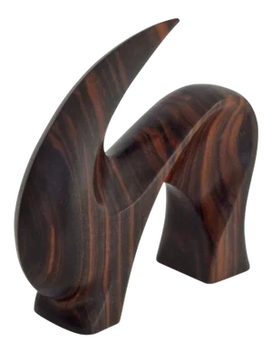 Carved Rosewood Stylized Antelope Sculpture