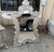 Vintage Oversized Silver Wooden Rococo Style Wall Mirror For Sale - Image 4 of 7