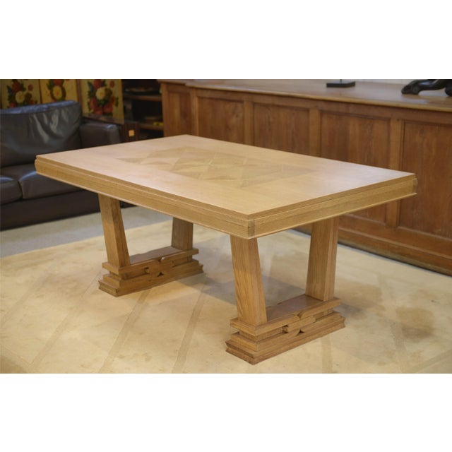 Art Deco Oak Table, 1940s For Sale - Image 15 of 15