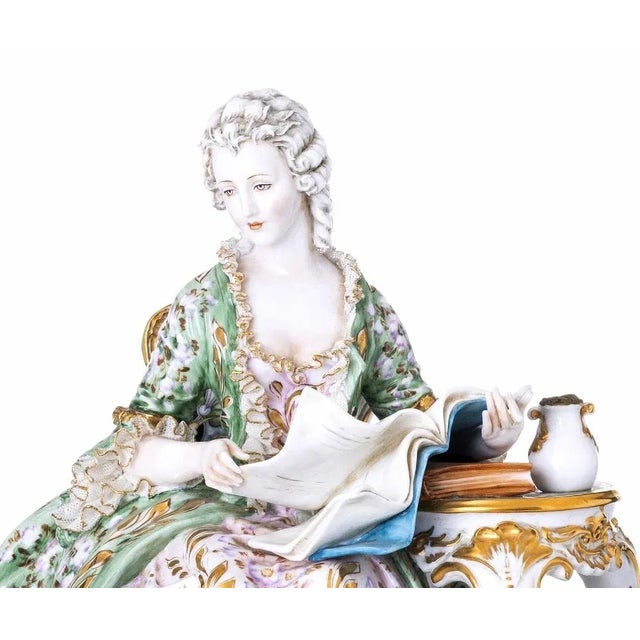 20th Century Tiche Porcelain Madame Pompadour For Sale - Image 4 of 6