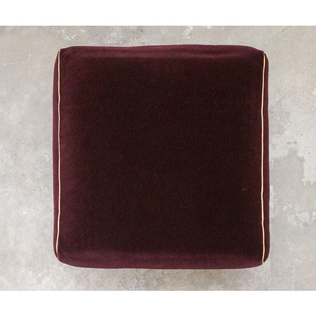 Duc Living Room Set in Burgundy Velvet by Mario Bellini for Cassina, Italy, 1970s, Set of 3 For Sale - Image 18 of 18