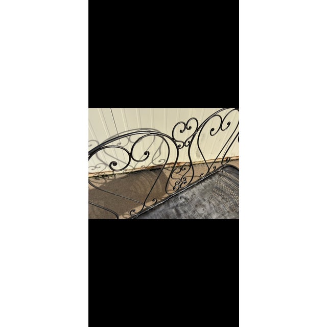 Wrought Iron Bench, 1949 For Sale - Image 4 of 7