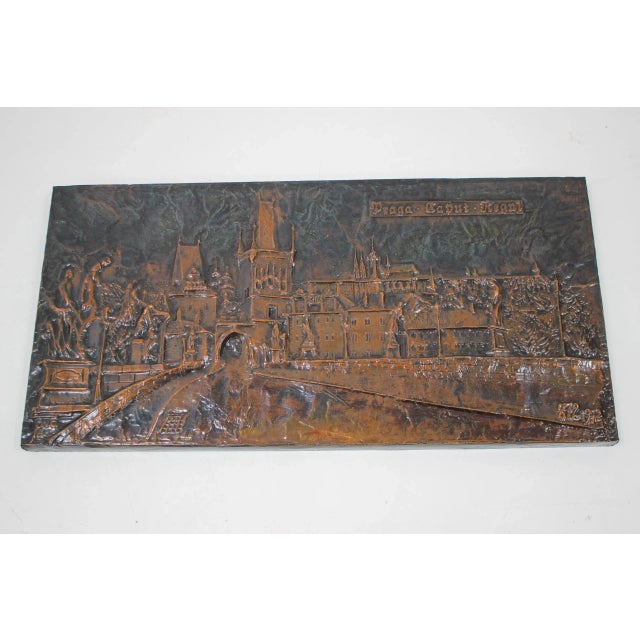 Made in Czechoslovakia Made of copper, wood. Original condition.