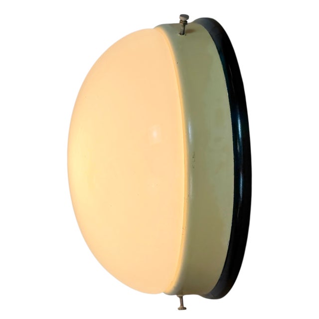 Industrial Bakelite Wall Light with Milk Glass, 1950s For Sale - Image 11 of 12
