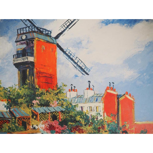 Elisée Maclet, Montmartre Moulin de la Galette, 1930, Oil on Panel, Framed For Sale - Image 7 of 9