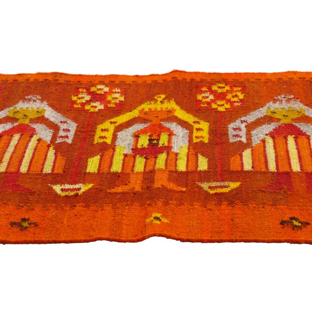 Mid-Century Modern Vintage Yeibichai Pictorial Rug, 02'07 X 04'11 For Sale - Image 3 of 10