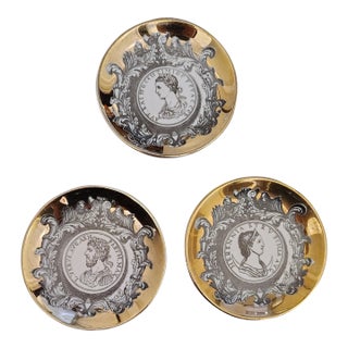 1950s Piero Fornasetti Profili Romani Coaster For Sale