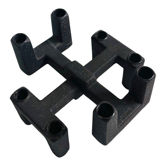 MCM Dansk Stacking Candle Holders by Jens Quistgaard - Set of 2 For Sale