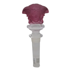 Versace Medusa Amethyst Purple Crystal Wine Bottle Stopper Rosenthal