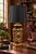 Mid 20th Century Chinoiserie Lighted Ceramic Table Lamp With Black Shantung Shade For Sale In Los Angeles - Image 6 of 11