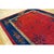 Red 1920s Red Floral Antique Chinese Art Deco Rug 9' X 9'9'' Handknotted Wool Carpet For Sale - Image 8 of 9