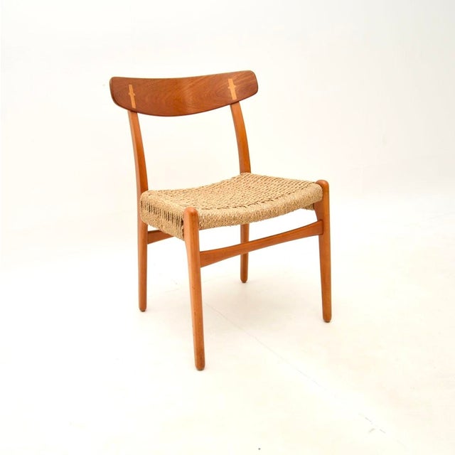 1960s Vintage Danish CH-23 Dining Chairs attributed to Hans Wegner for Carl Hansen, 1960s, Set of 8 For Sale - Image 5 of 12
