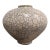 Vintage Raku Fire Vessel Crackle Glazed Ceramic Pottery Vase Signed For Sale