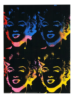 After Andy Warhol, Four Multicoloured Marilyns, 1979-86, Print