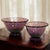 This pair of American glass serving bowls was produced by the Fostoria Glass Company in the well known Century pattern,...