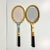 American Vintage Americana Boho Chic Wood Wilson Tennis Rackets Decorative Wall Objects - Set of 2. For Sale - Image 3 of 12
