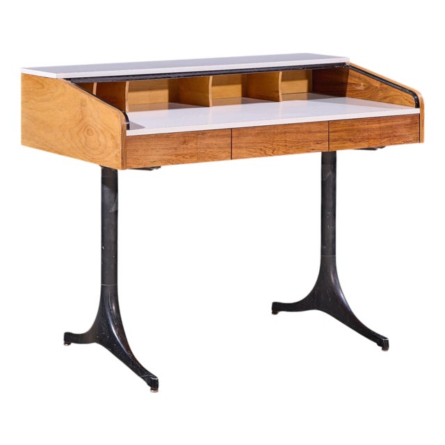 George Nelson for Herman Miller Model 5496 Mid Century Rolltop Desk For Sale