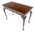 Kittinger Burl Walnut 3 Drawers Queen Anne Console Desk Writing Table MINT For Sale