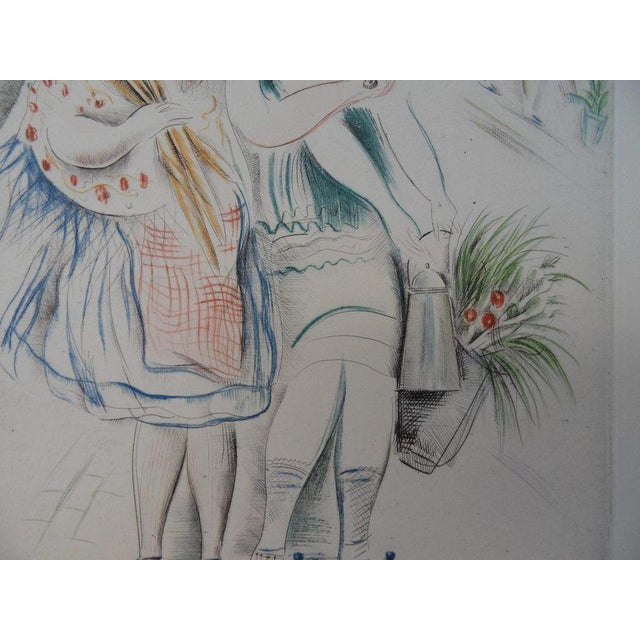 Mily Possoz, Les jeunes filles en promenade, Etching For Sale - Image 5 of 8