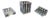 Modernist Chrome-Plated Metal Desk Set by Jacques Adnet, 1930, Set of 3 For Sale