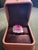 Bochic “Capri” Vintage Emerald Shape Pink Topaz & Tanzanite - 18K Gold & Silver For Sale - Image 4 of 13