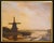 We are selling this Dutch Old Master style oil painting landscape. This landscape featuring a Windmill with a town in the...