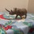 Mid-Century Modern Mid-Century Modern Hand-Carved Wood Rhinoceros Sculpture For Sale - Image 3 of 8