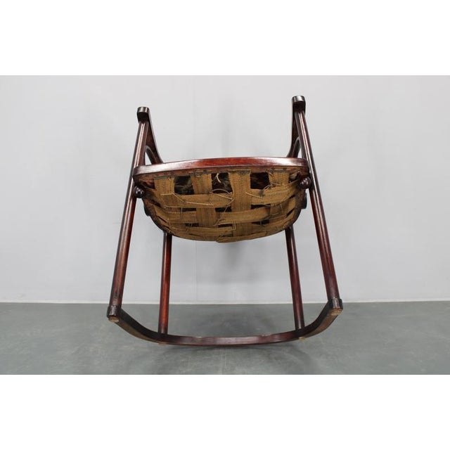 Art Nouveau Fledermaus Armchair attributed to Josef Hoffmann for Fischel, 1890s For Sale - Image 13 of 17