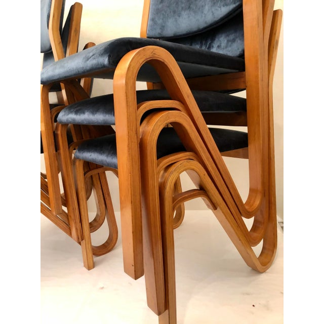 Vintage Stackable Dining Chairs, 1960s, Set of 6 For Sale - Image 9 of 10