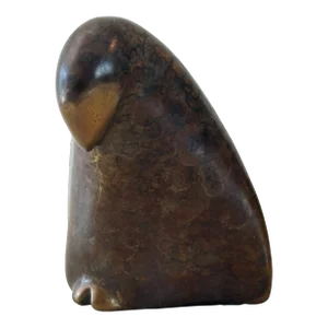 Vintage Penguin Bird "Winter's Child" in Bronze by Sharon Spencer 35/100