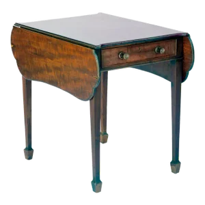 Early 19th Century Drop Leaf Table/Single Deep Drawer