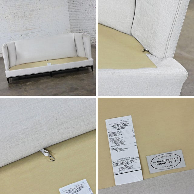 Early 21st Century Modern Modified Tuxedo Style Malbec Sofa by Hickory Chair Furniture For Sale - Image 12 of 12